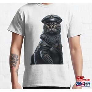 Quot Warrior Cat On Duty And Ready To Purr Tect Classic Shirt